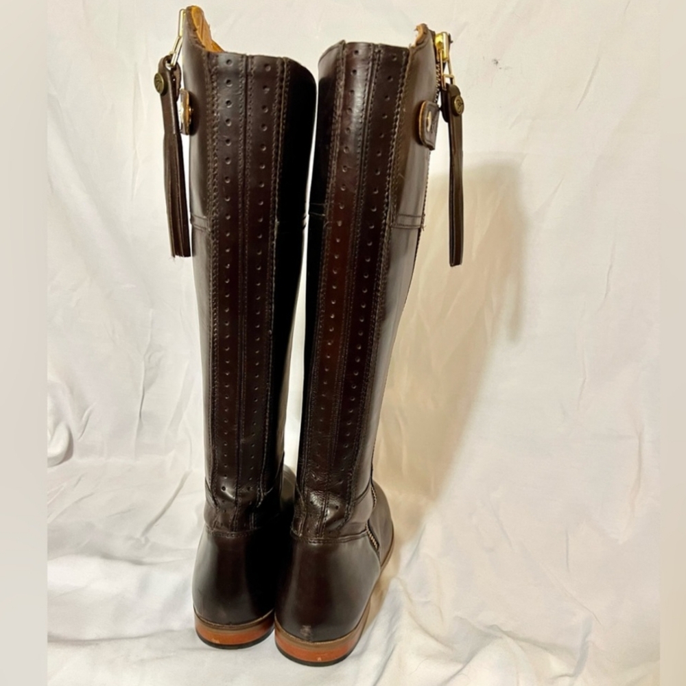 Rydale Leather Spanish Riding Boots Ladies Full Zip Tall Country Boot - Picture 3 of 9